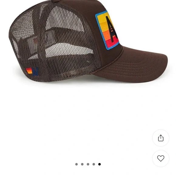 Aviator Nation - Logo Rainbow Vintage Brown Trucker Hat - Picture 3 of 8